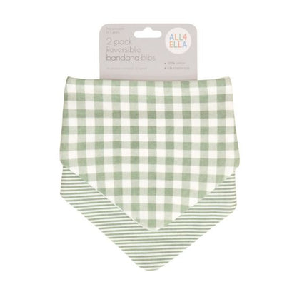 All4Ella Bandana Bibs 2 Pack