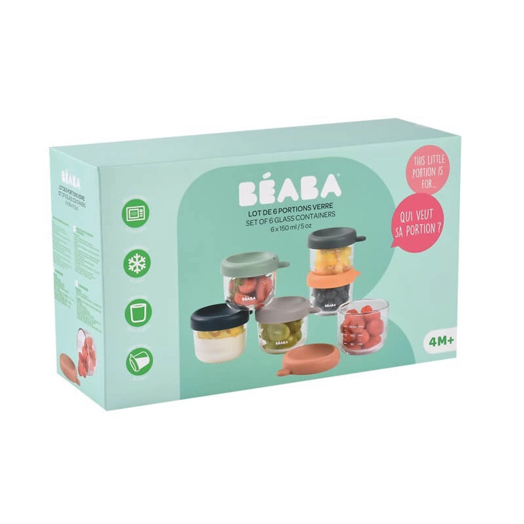 Beaba Glass Jars 6 Pack
