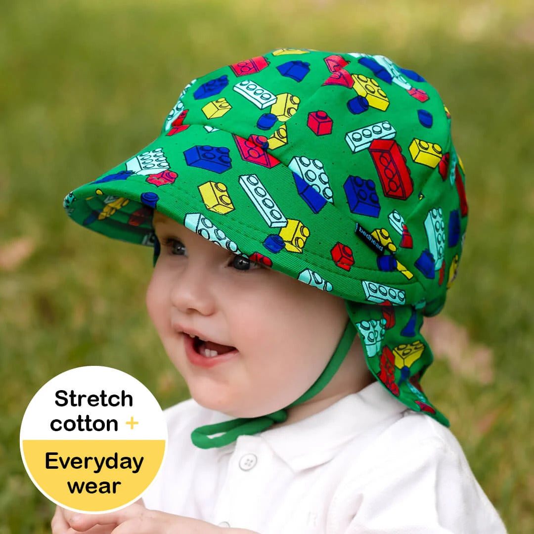 Bedhead  Legionnaire Flap Sun Hat - Blocks