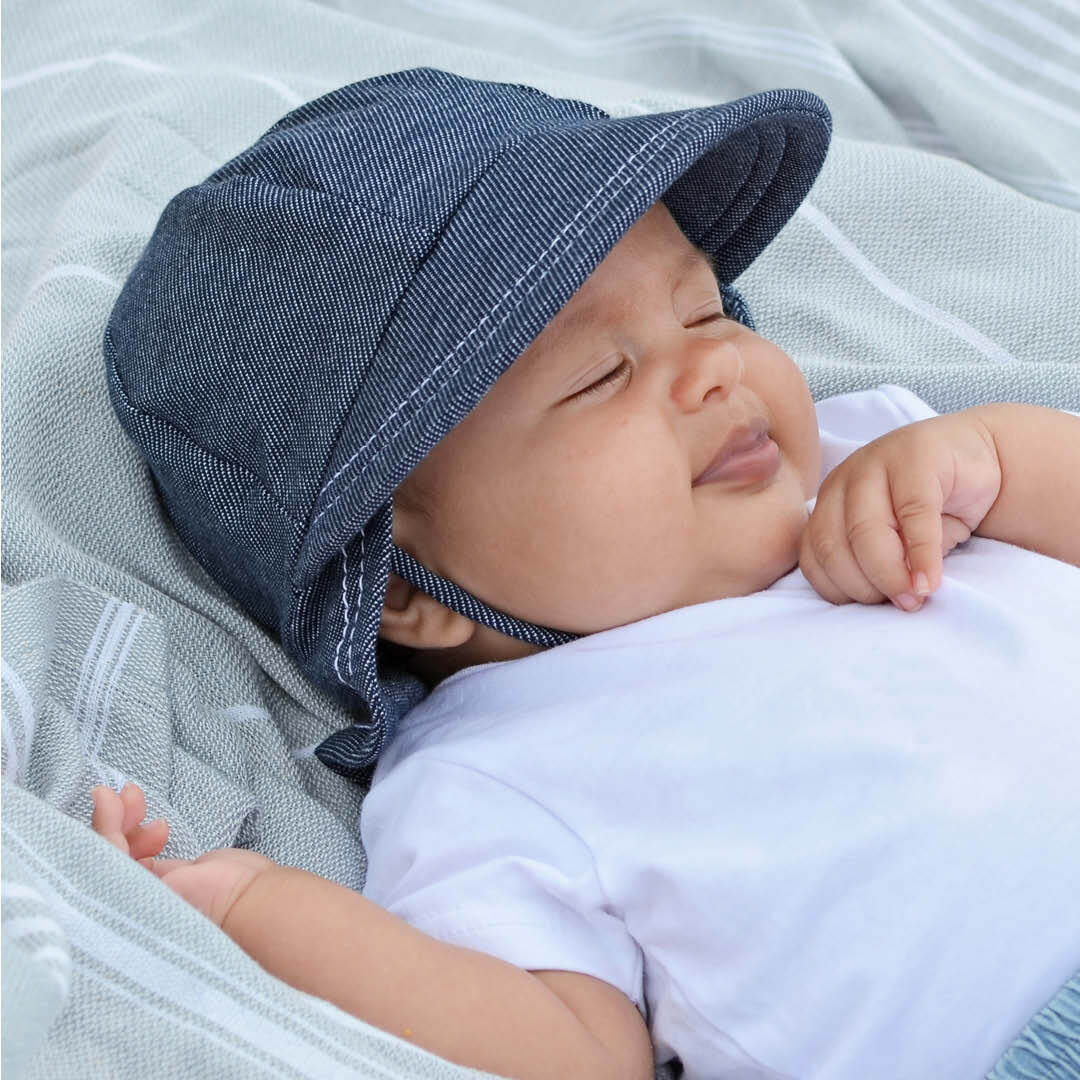 Bedhead  Legionnaire Hat with Strap - Denim