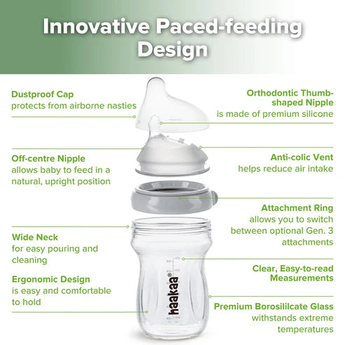 Haakaa Generation 3 Glass Bottle