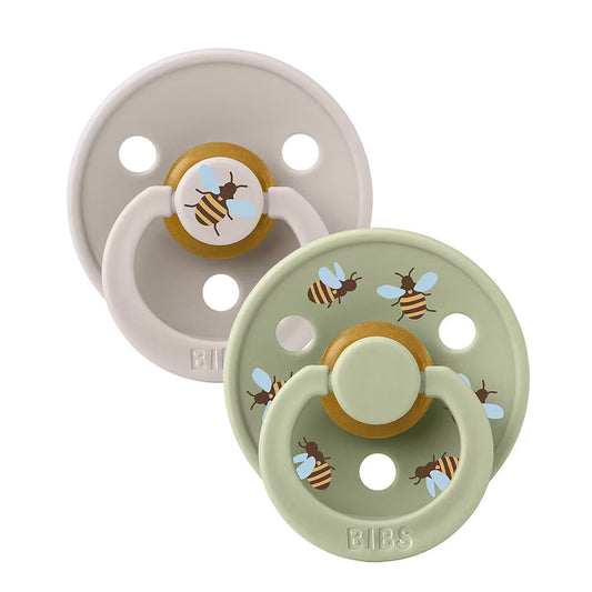 BIBS Studio Pacifier/Soother 2pk Bumblebee Latex Size 2