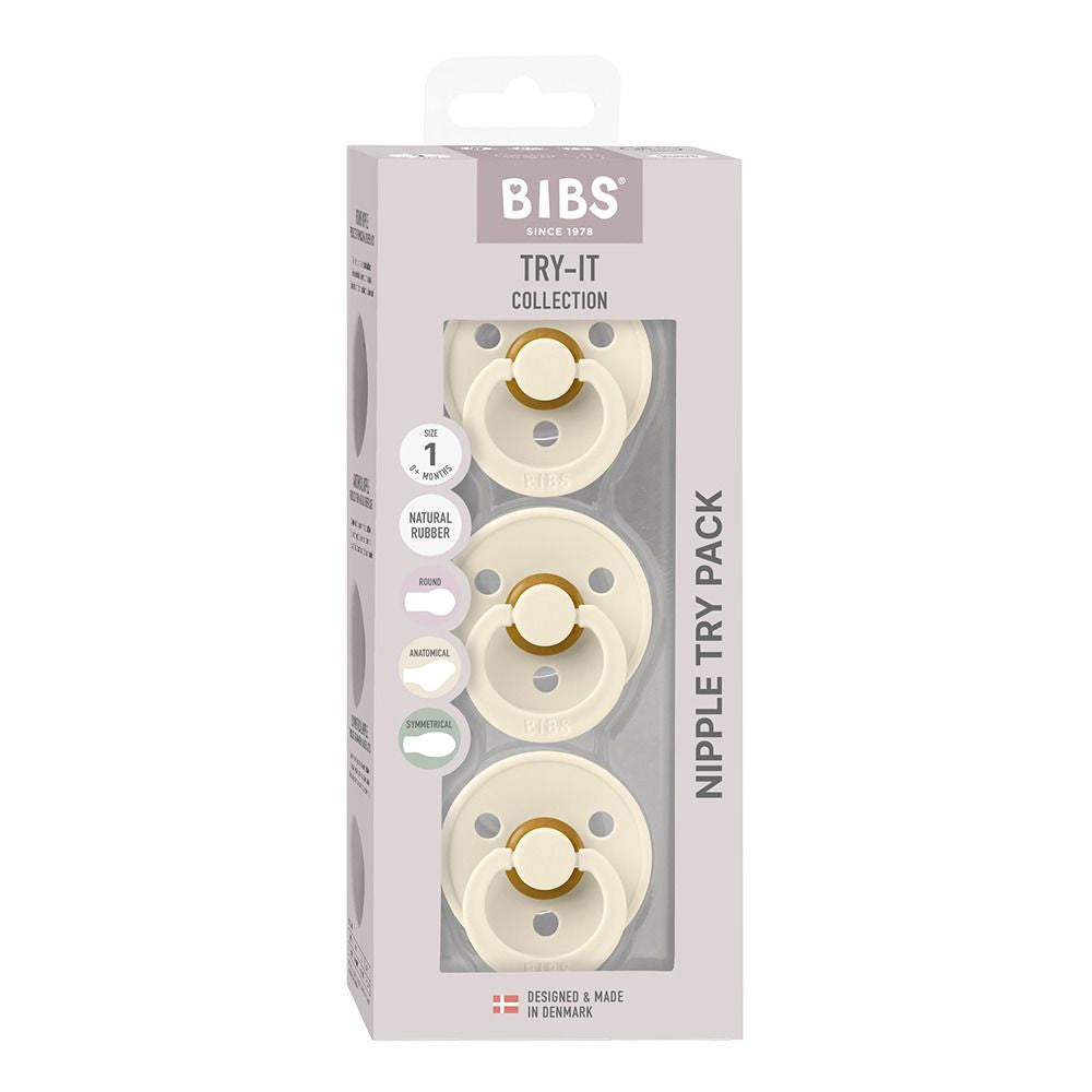 BIBS Baby Pacifiers/Soothers Try-It Collection 3pk