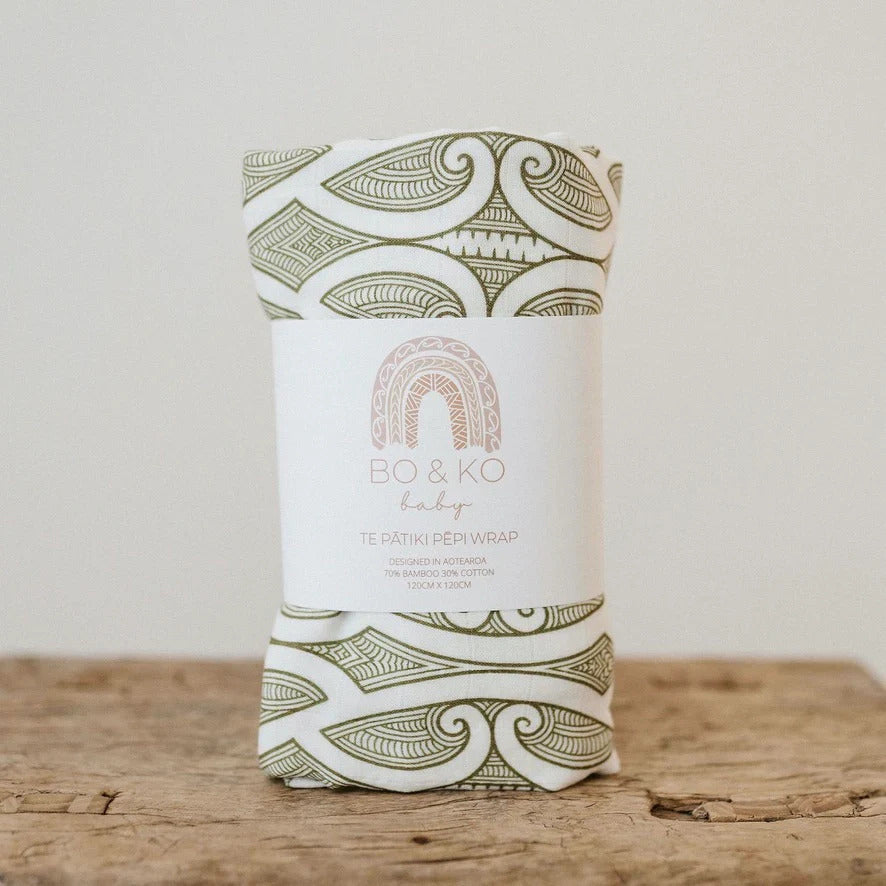 BO &amp; KO Baby Te Pātiki Pēpi Wrap