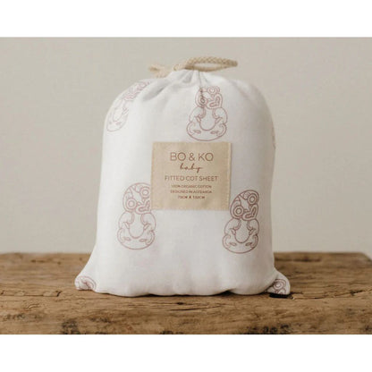 BO &amp; KO Baby Tiki Fitted Cot Sheet