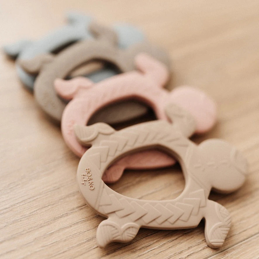 BO &amp; KO Baby Polynesian Turtle Teether