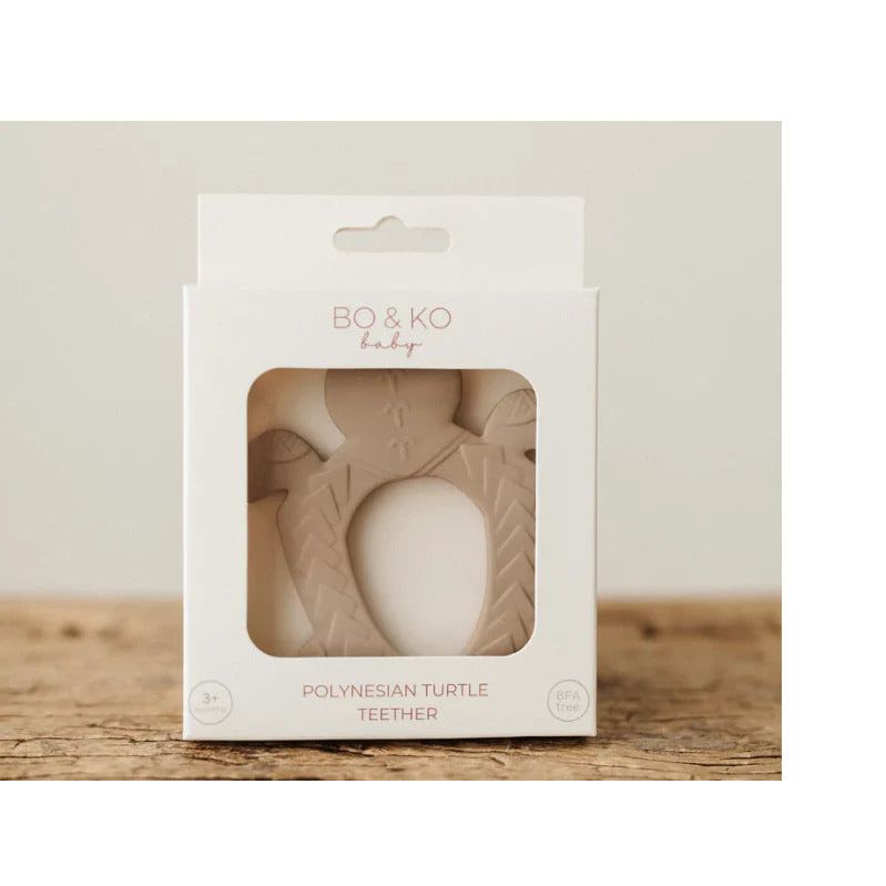 BO &amp; KO Baby Polynesian Turtle Teether