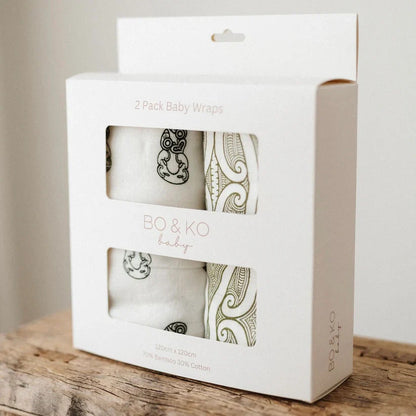 BO &amp; KO Baby 2 Pack Wrap Sets