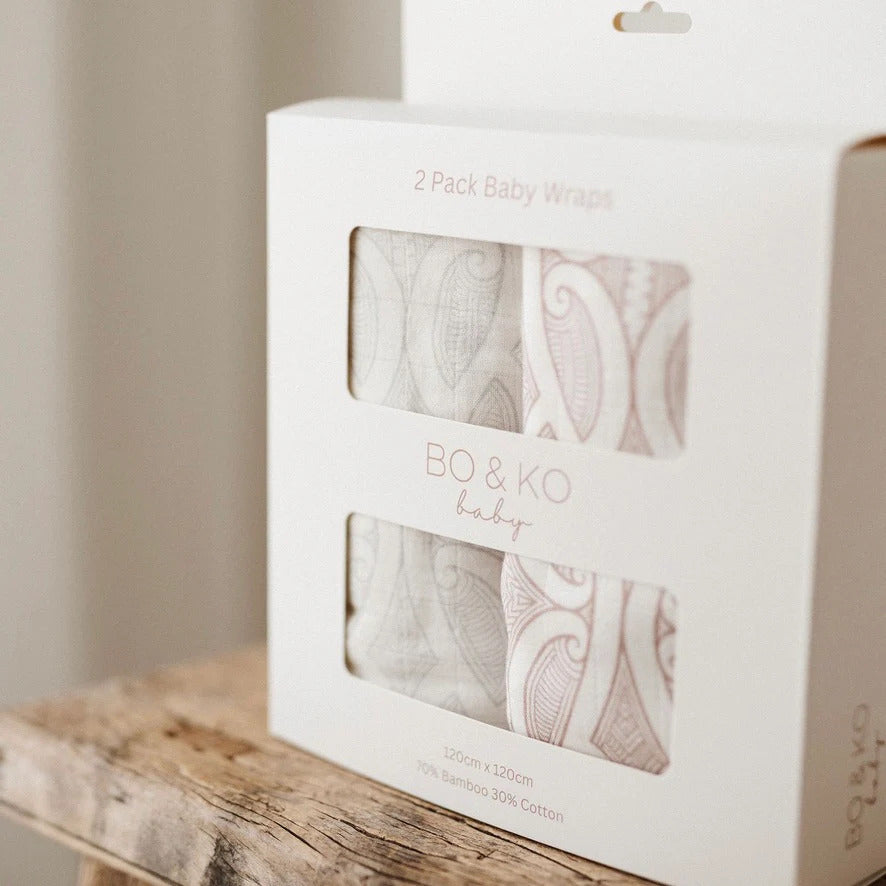 BO &amp; KO Baby 2 Pack Wrap Sets