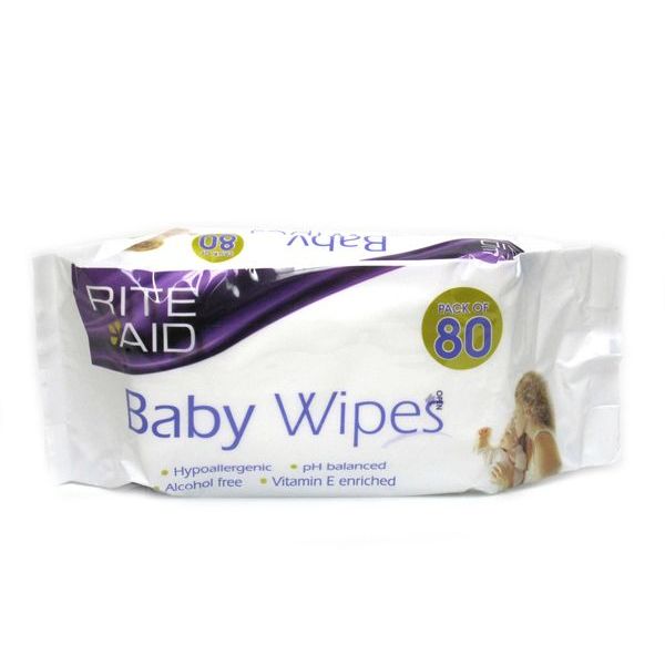 Rite Aid Baby Extra Thick Baby Wipes 80's