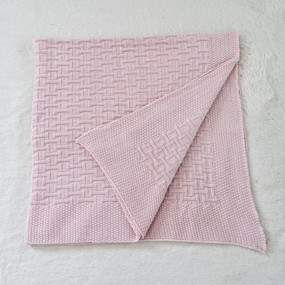 Baby On The Move Basketweave Merino Bassinet Blanket 90 x 90 cm