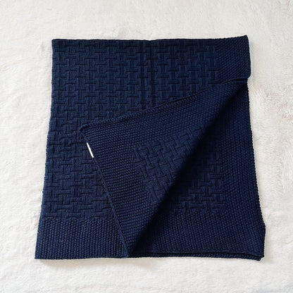 Baby On The Move Basketweave Merino Bassinet Blanket 90 x 90 cm