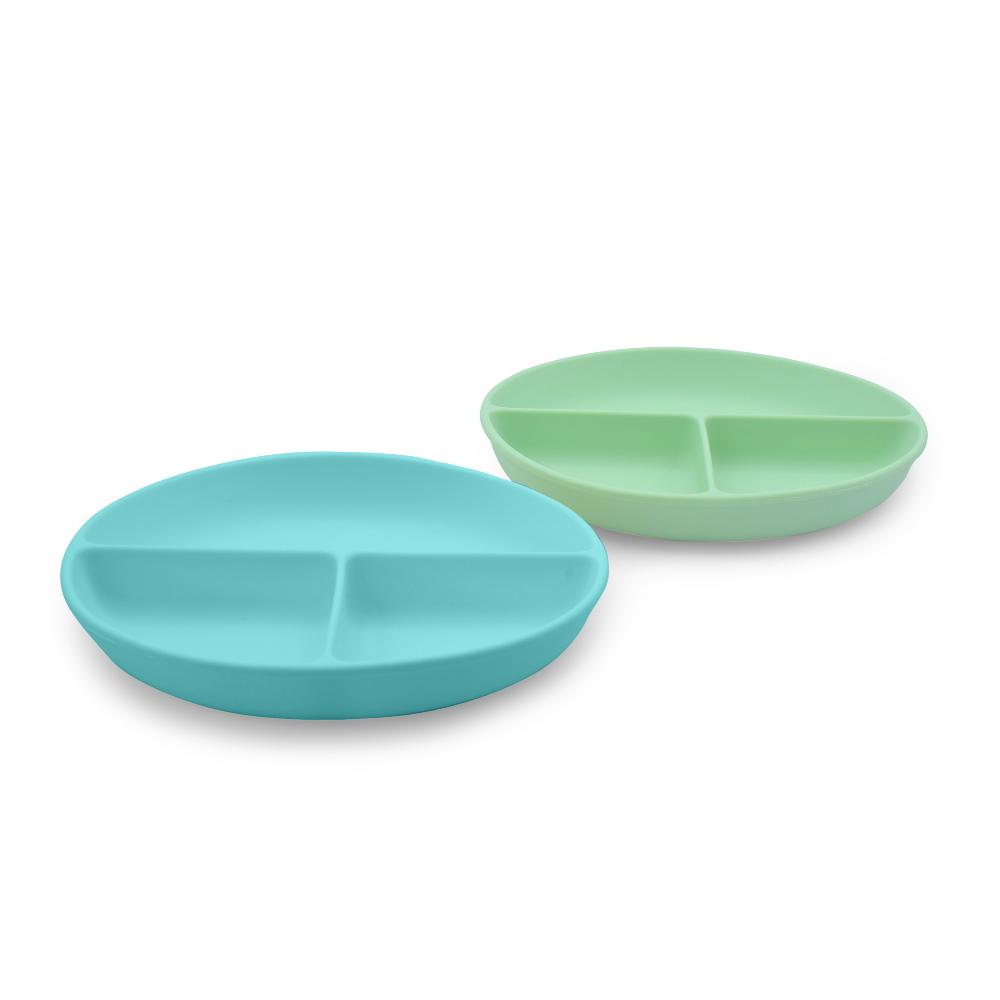 Melii Silicone Suction Plate 2pk