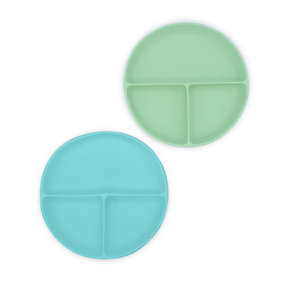 Melii Silicone Suction Plate 2pk