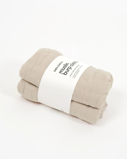 Babu Muslin Burp Cloth 2pk
