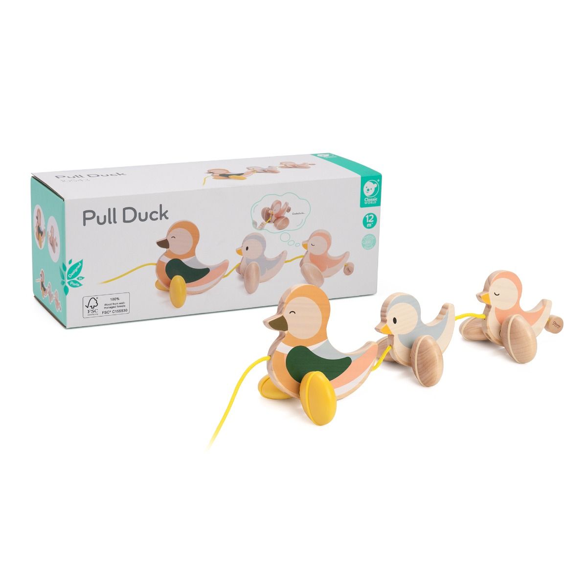 Classic World Pull Paddling Duck