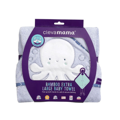 ClevaMama Bamboo Extra Large Apron Baby Bath Towel