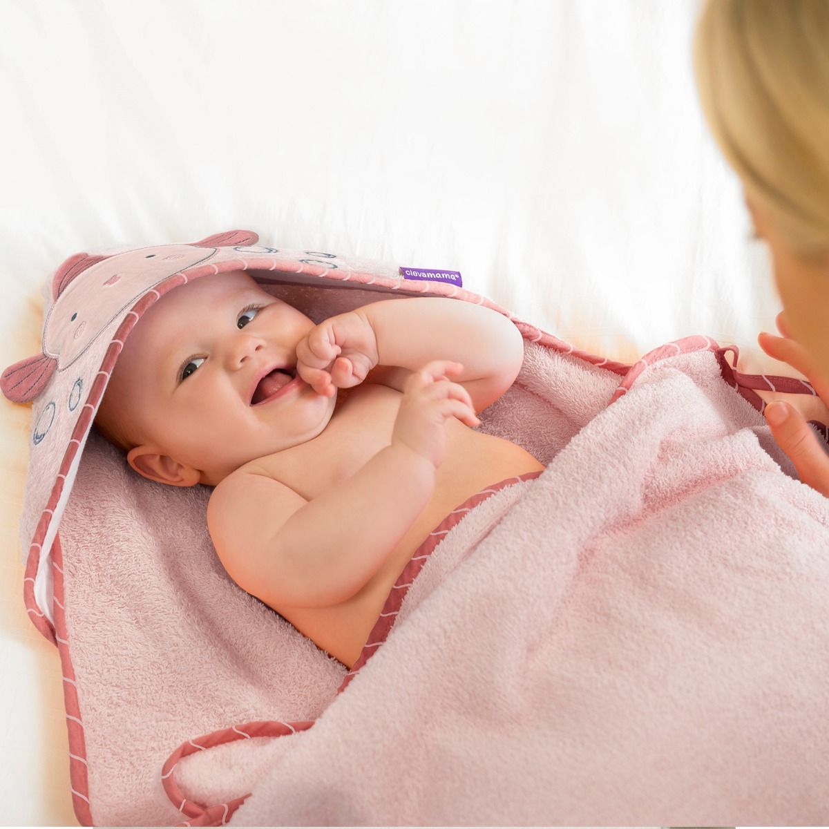 ClevaMama Bamboo Extra Large Apron Baby Bath Towel