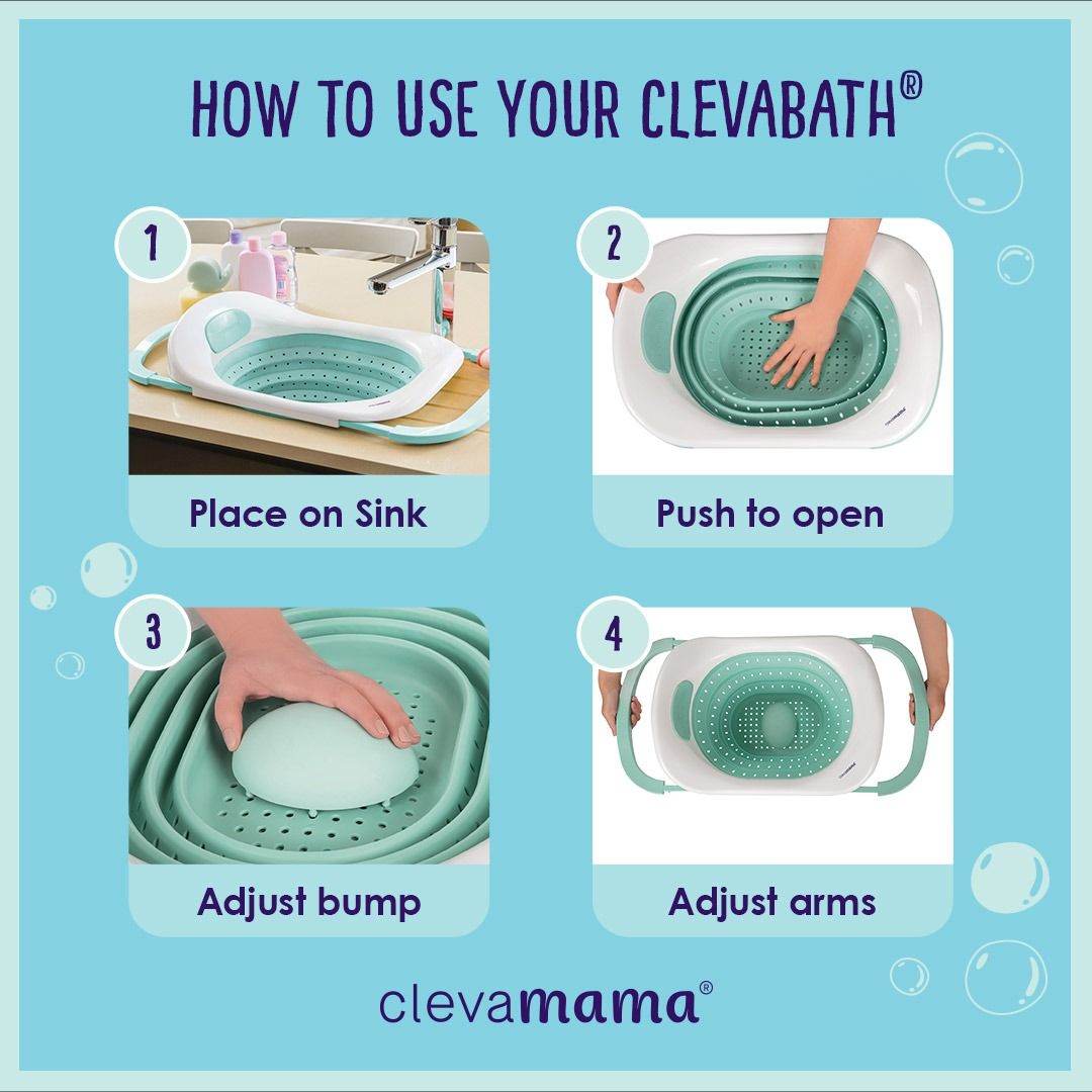 ClevaMama ClevaBath® The Baby Sink Bath