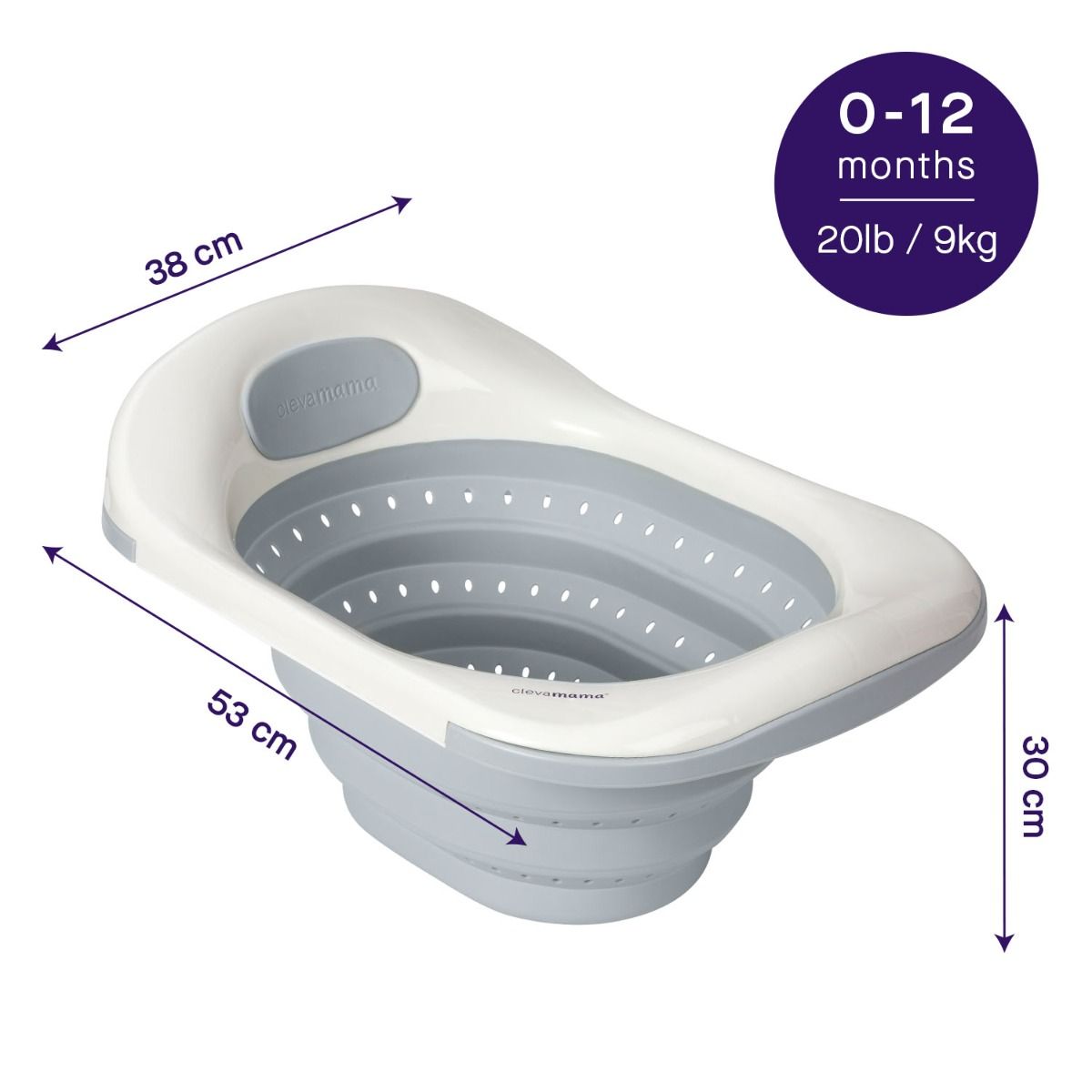 ClevaMama ClevaBath® The Baby Sink Bath