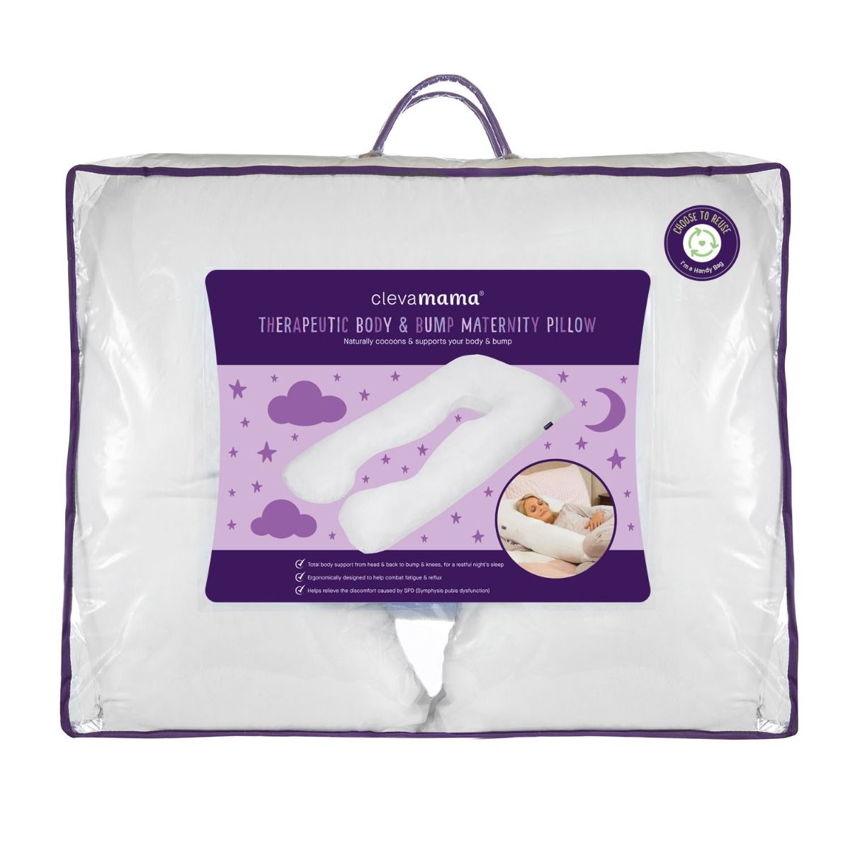 ClevaMama Therapeutic Body & Bump Maternity Pillow