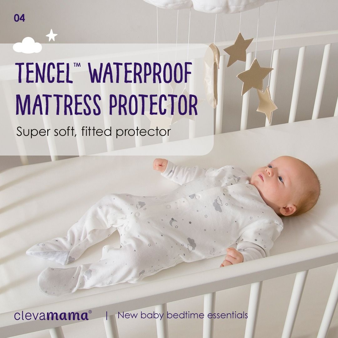 ClevaMama Tencel Waterproof Mattress Protector