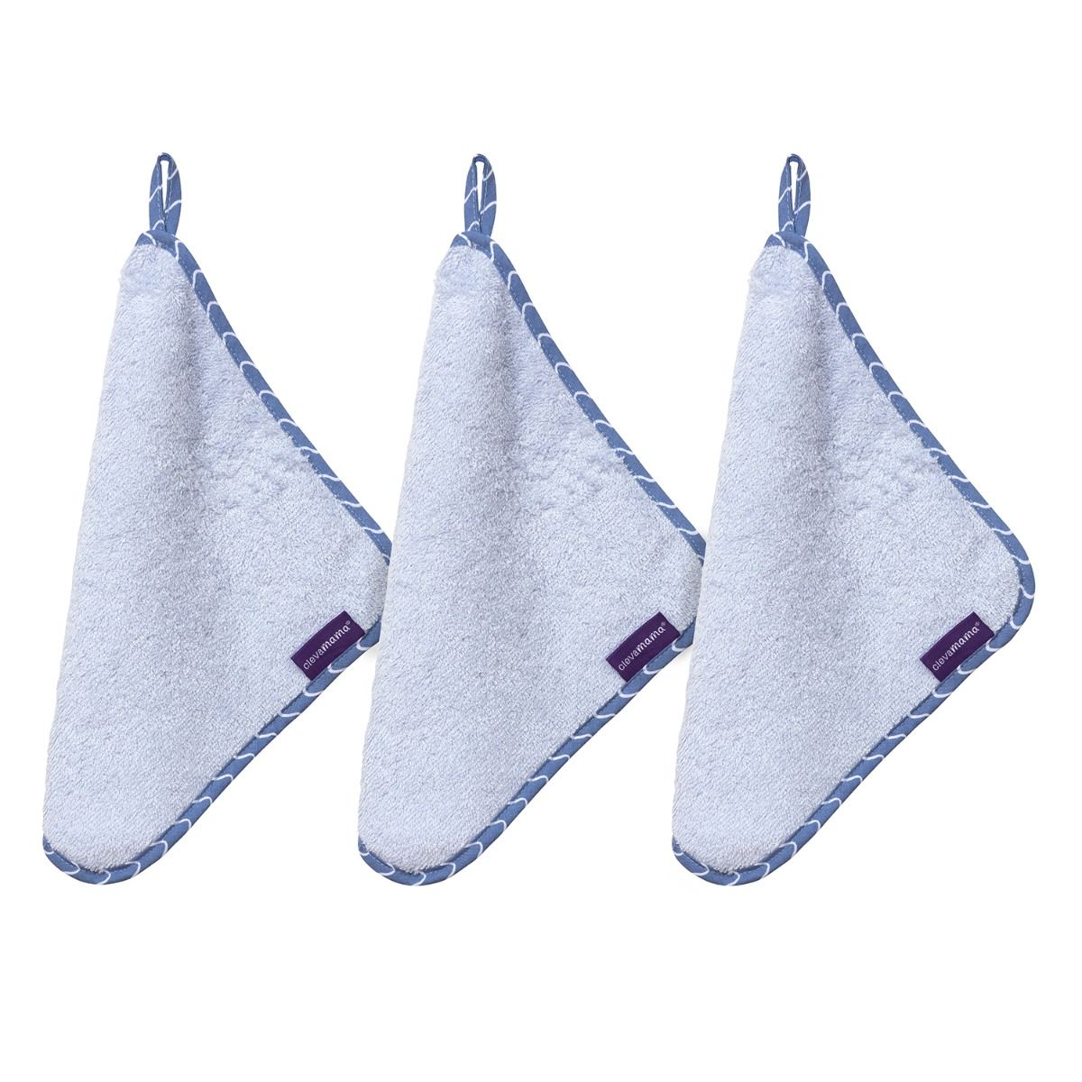ClevaMama Bamboo Baby Washcloth 3pk