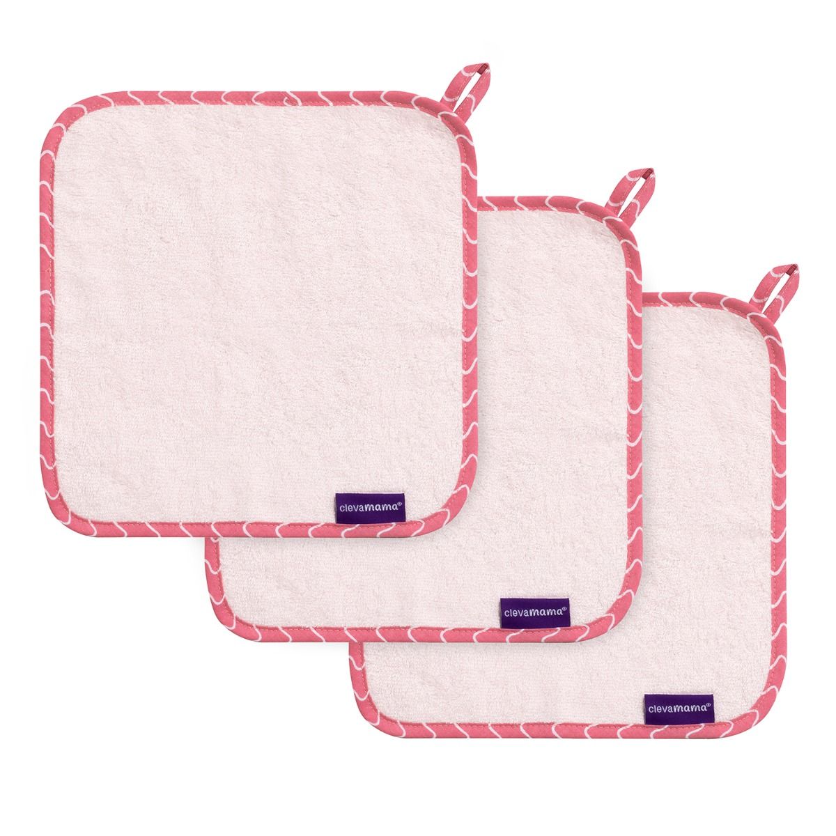 ClevaMama Bamboo Baby Washcloth 3pk
