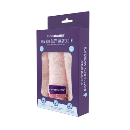 ClevaMama Bamboo Baby Washcloth 3pk