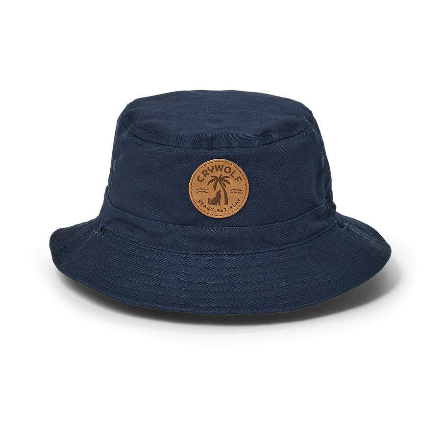 Crywolf Reversible Bucket Hat - Indigo Colourblock