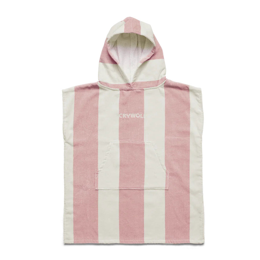 Crywolf Hooded Towel - Blush Stripe