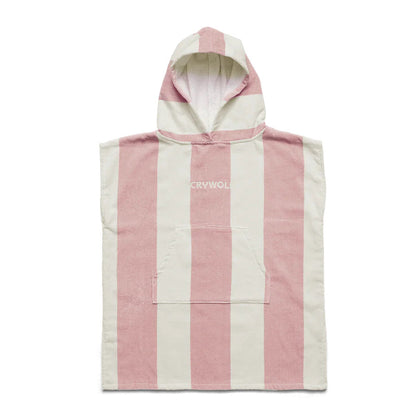 Crywolf Hooded Towel - Blush Stripe