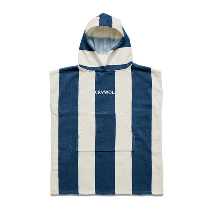Crywolf Hooded Towel - Indigo Stripe