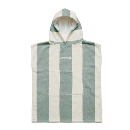 Crywolf Hooded Towel - Moss Stripe