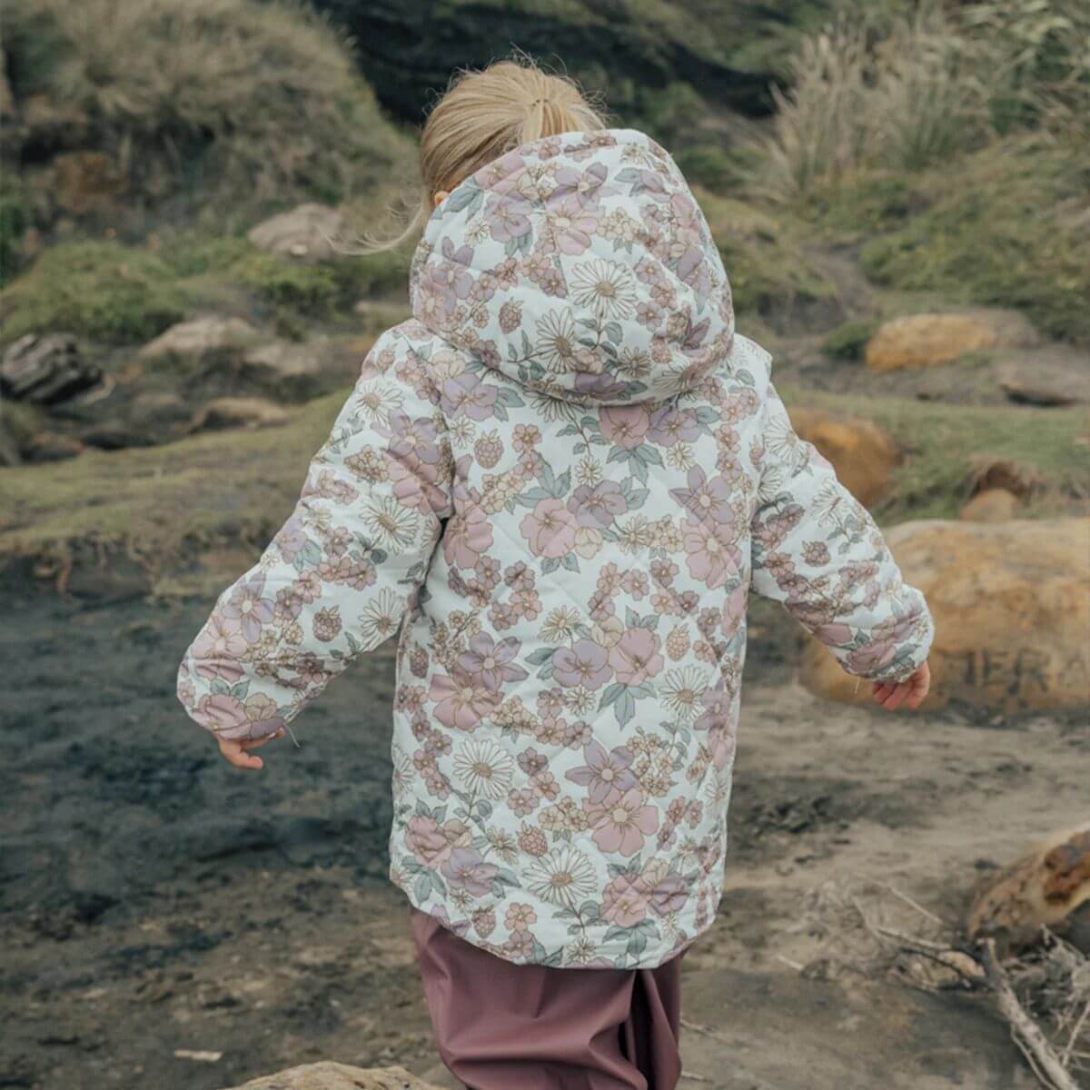 Crywolf Reversible Eco-Puffer Daisy Floral