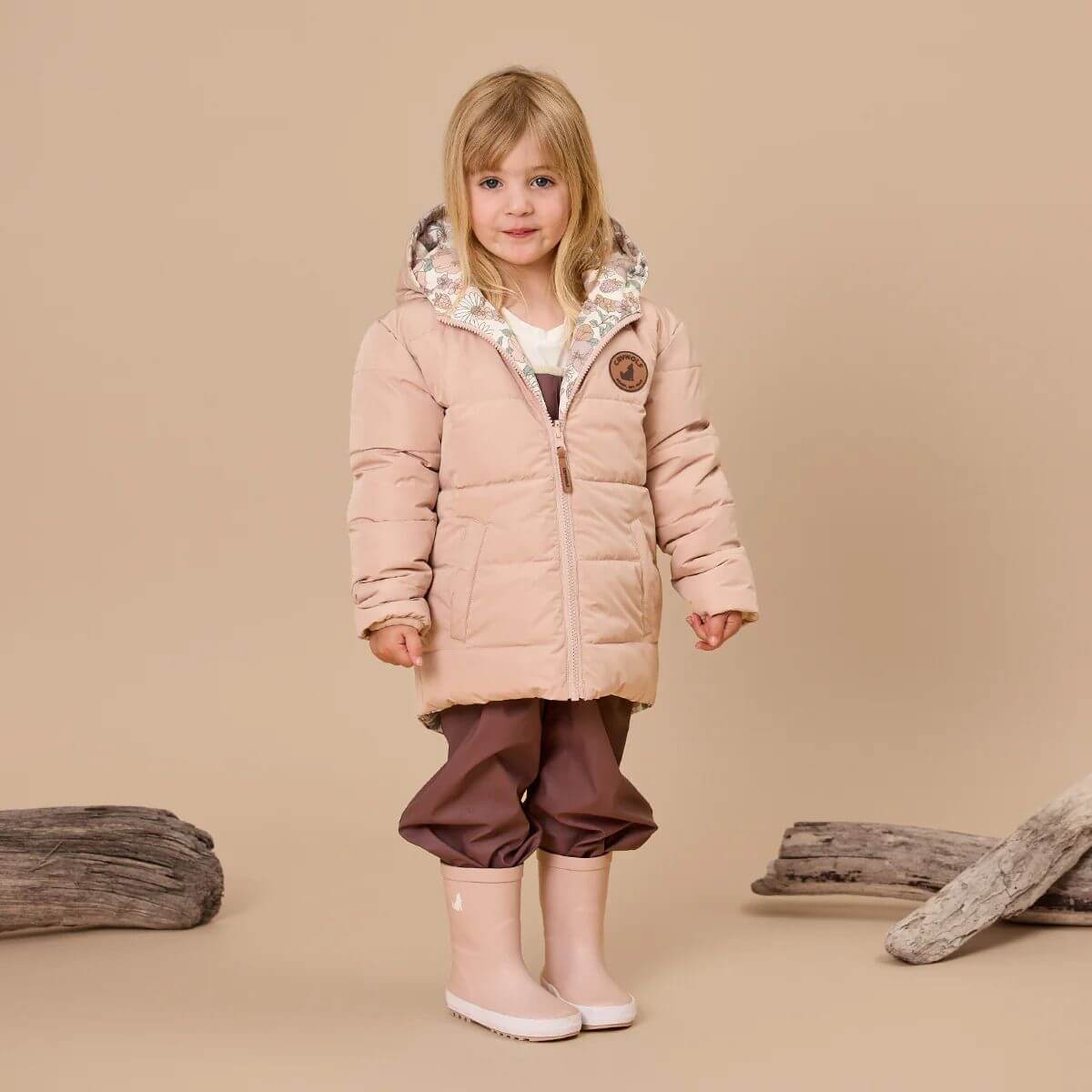 Crywolf Reversible Eco-Puffer Daisy Floral