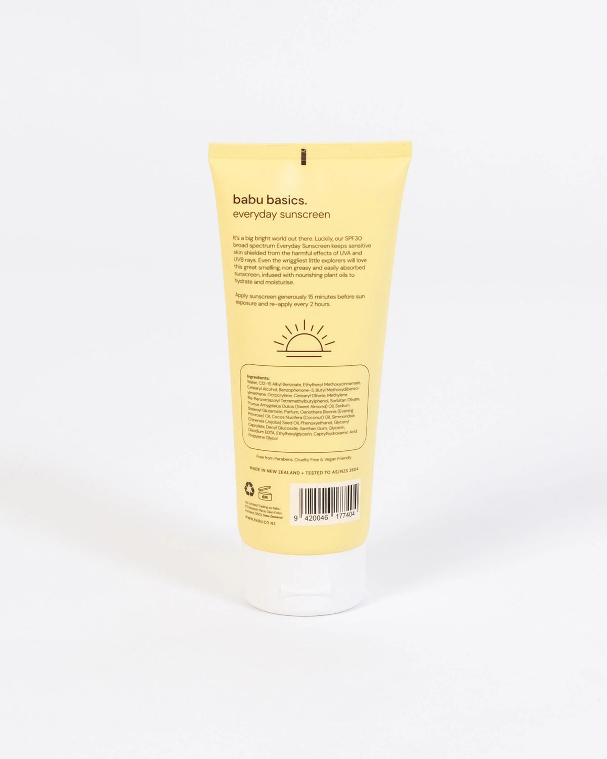 Babu Everyday Sunscreen 200ml