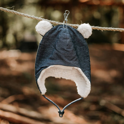 Bedhead Fleecy Baby Beanie - Denim