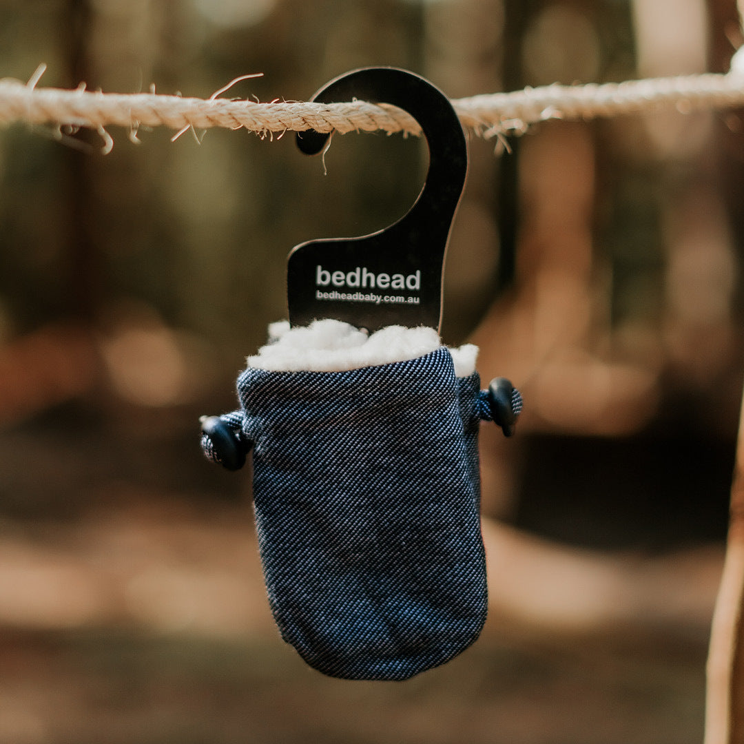 Bedhead Fleecy Baby Mitten - Denim