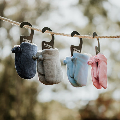Bedhead Fleecy Baby Mitten - Denim