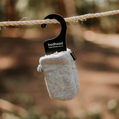 Bedhead Fleecy Baby Mitten - Grey Marle
