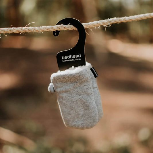 Bedhead Fleecy Baby Mitten - Grey Marle