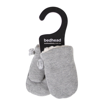 Bedhead Fleecy Baby Mitten - Grey Marle