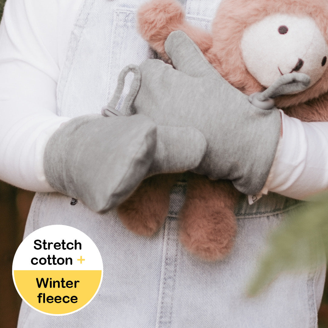 Bedhead Fleecy Baby Mitten - Grey Marle