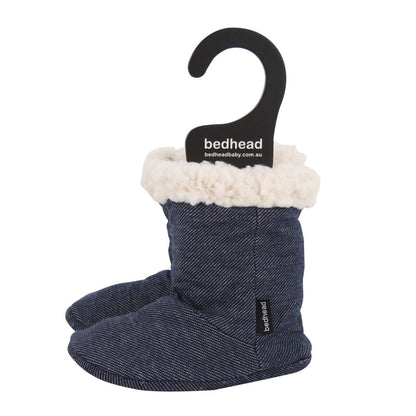 Bedhead Fleecy Winter Booties - Denim