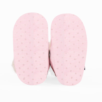 Bedhead Fleecy Winter Booties - Baby Pink Marle