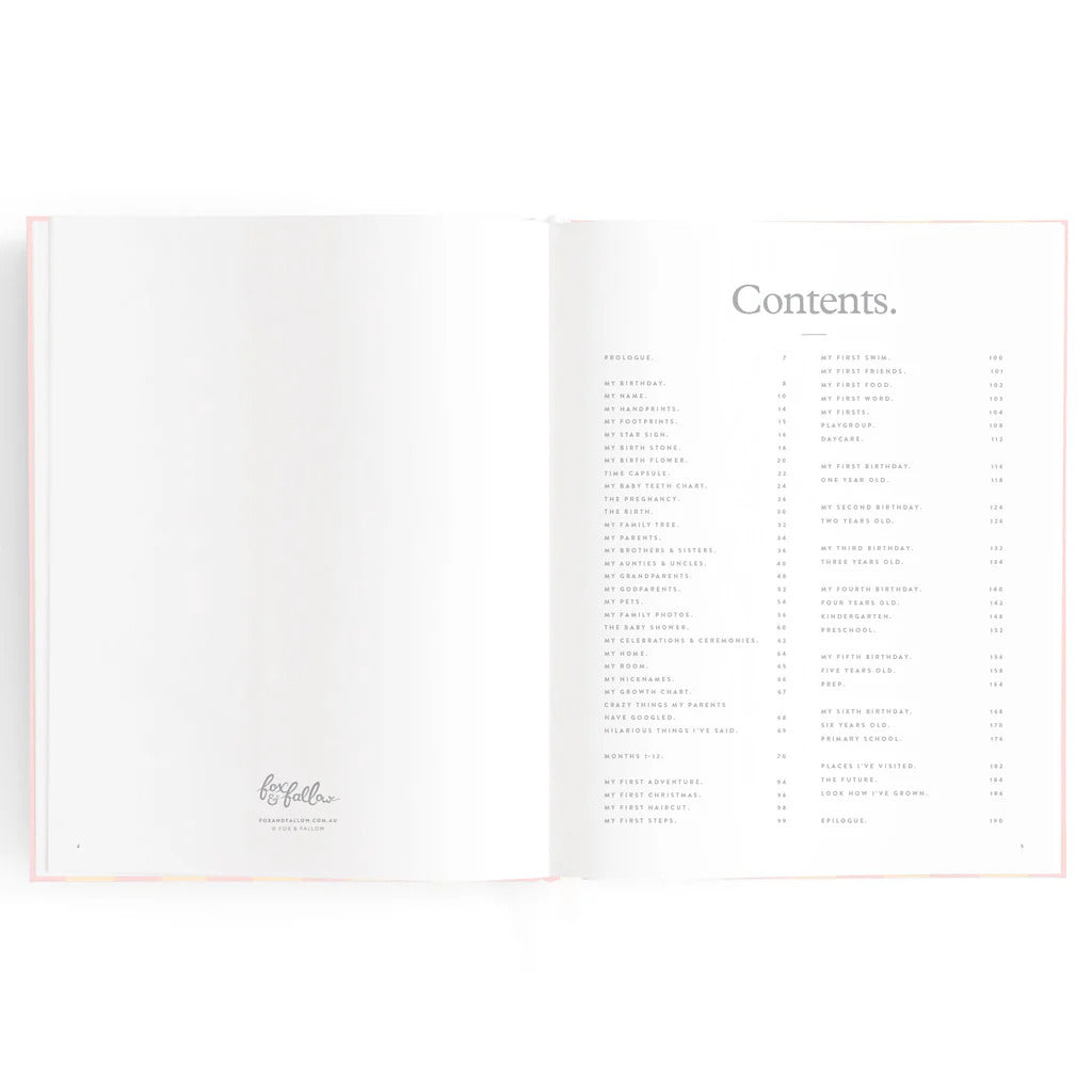 Fox & Fallow Baby Book