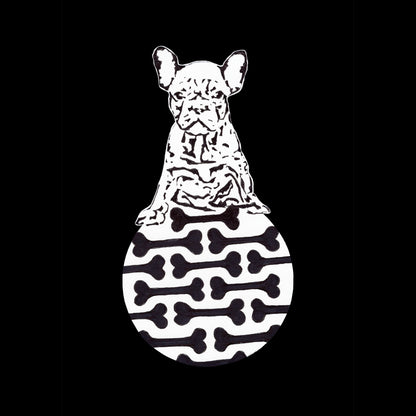 Ink Boss Art Baby Animals Frenchie Black & White