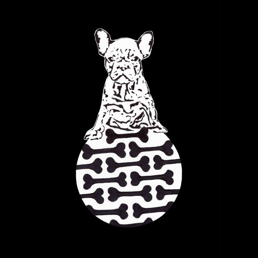 Ink Boss Art Baby Animals Frenchie Black & White