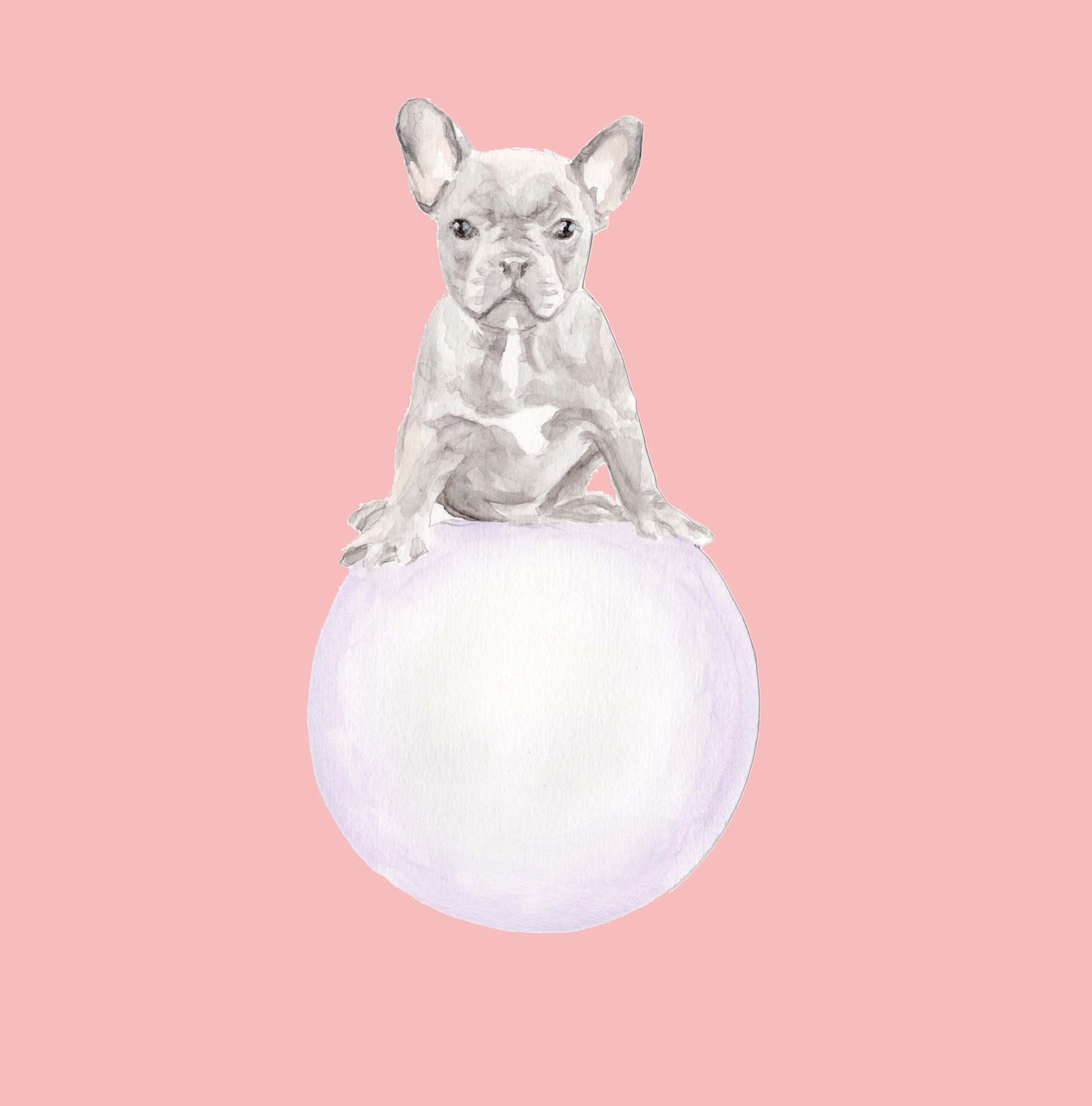 Ink Boss Art Baby Animals Frenchie Pastel